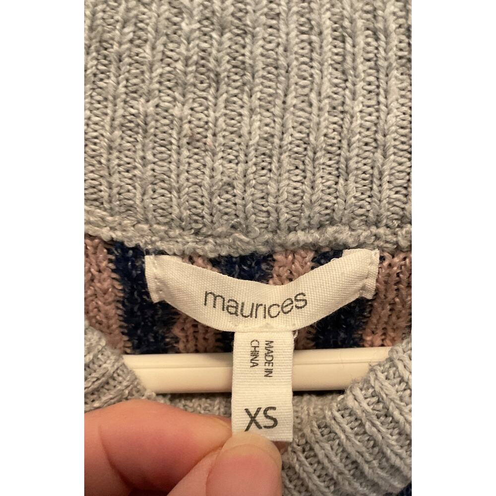 Maurices Multicolor Patterned Sweater XS - Picture 4 of 5